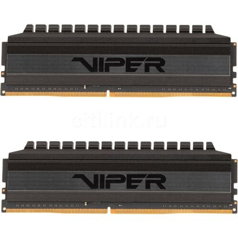 Оперативная память Patriot Viper 4 Blackout PVB416G400C9K DDR4 - 2x 8ГБ 4000МГц, DIMM, Ret