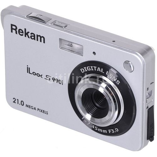 Цифровой фотоаппарат Rekam iLook S990i, серебристый в Екатеринбурге ...