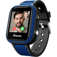 Смарт-часы Кнопка Жизни Aimoto Pro Indigo 4G, 1.44", черный/синий/черный/синий [9500102]