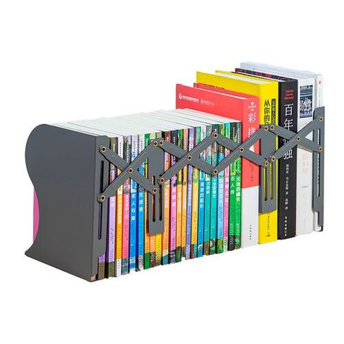 Подставка-ограничитель для книг Deli 78631BLACK, 114х114х220мм, металл, черный