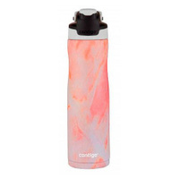 Термос-бутылка CONTIGO Couture Chill, 0.72л, белый/ розовый [2127884]