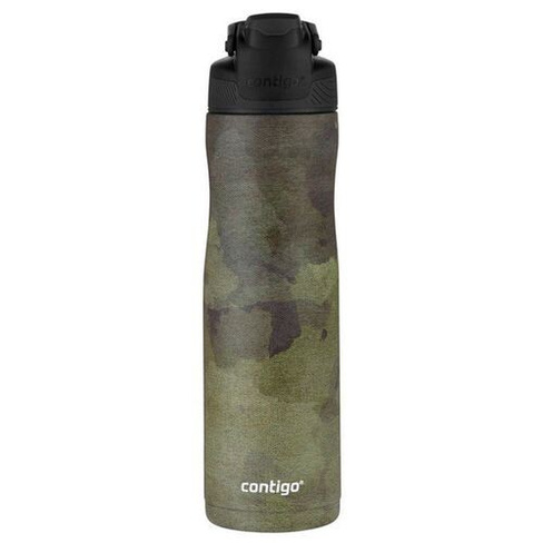Термос-бутылка CONTIGO Couture Chill, 0.72л, черный/ зеленый [2127885]