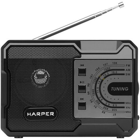 Радиоприемник Harper HRS-440, черный