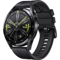 Смарт-часы Huawei Watch GT 3 46мм, 1.43", черный/черный [55028464]