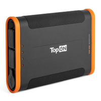 Внешний аккумулятор (Power Bank) TOPON TOP-X50, 48000мAч, черный/оранжевый [103001]