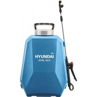Опрыскиватель Hyundai HYSL 1612, аккумуляторный, ранцевый, 16л, голубой/серый