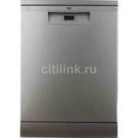 Посудомоечная машина Beko BDFN15421S, полноразмерная, напольная, 59.8см, загрузка 14 комплектов, серебристая [7633208377