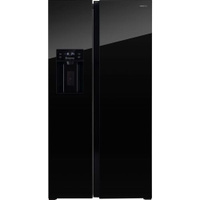 Холодильник двухкамерный HIBERG RFS-650DX NFGB inverter No Frost, Side by Side, инверторный черное стекло