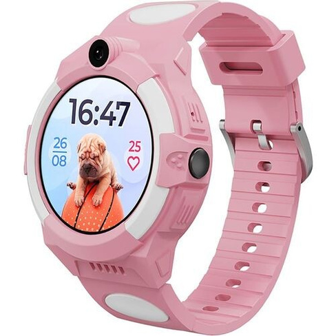 Смарт-часы Кнопка Жизни Aimoto Sport 4G, 1.28", розовый/розовый [9220102]