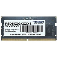 Оперативная память Patriot PSD516G480081S DDR5 - 1x 16ГБ 4800МГц, для ноутбуков (SO-DIMM), Ret