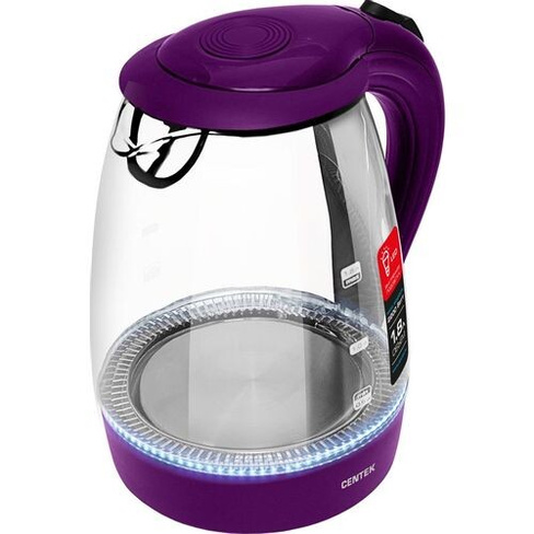 Чайник электрический CENTEK CT-0042, 2200Вт, фиолетовый