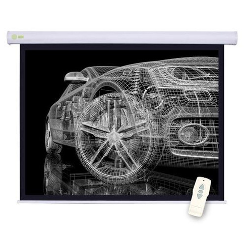 Экран Cactus Motoscreen CS-PSM-150x150, 150х150 см, 1:1, настенно-потолочный