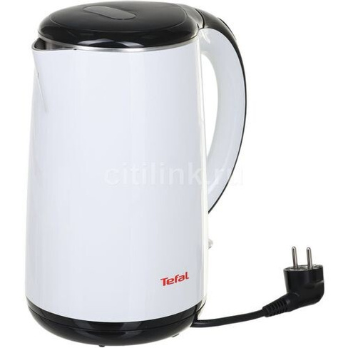 Чайник электрический Tefal KO260130, 2150Вт, белый и черный