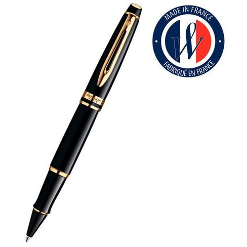 Ручка роллер Waterman Expert 3 (S0951680) Black Laque GT F чернила черн. подар.кор.