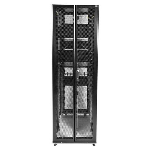 Шкаф серверный ЦМО ШТК-СП-42.6.10-44АА-9005 напольный, перфорированная передняя дверь, 42U, 600x1950x990 мм