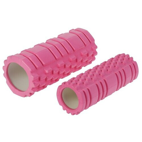 Роллер для йоги 2 в 1, 33 х 13 см и 33 х 10 см, цвет розовый Sangh
