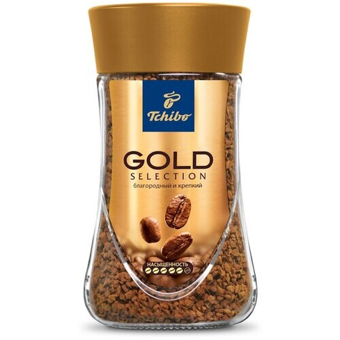Кофе растворимый Tchibo Gold Selection, стеклянная банка, 190 г, 5 уп.