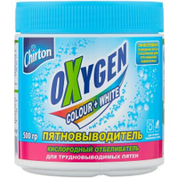 Отбеливатель-пятновыводитель Chirton Oxygen, кислородный, 500 г, для хлопковых тканей, для стойких загрязнений