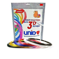 Пластик UNID PRO-6, для 3Д ручки, 6 цветов в наборе, по 10 метров EL CASA