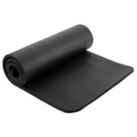 Коврик Sangh Yoga mat, 183х61 см черный 1 см