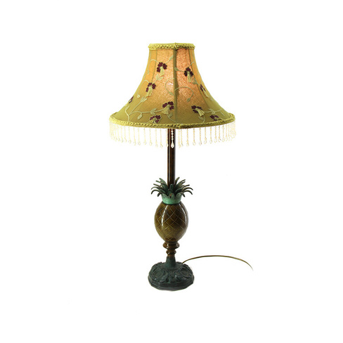 Настольная бронзовая лампа с оригинальной ножкой в виде ананаса 61х15х15