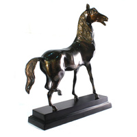 Статуэтка Лошадь бронзовая в старинном стиле из бронзы 45х33х10