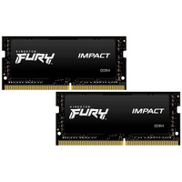 Оперативная память Kingston FURY Impact 16 ГБ (8 ГБ x 2 шт.) DDR4 3200 МГц SODIMM CL20 KF432S20IBK2/16