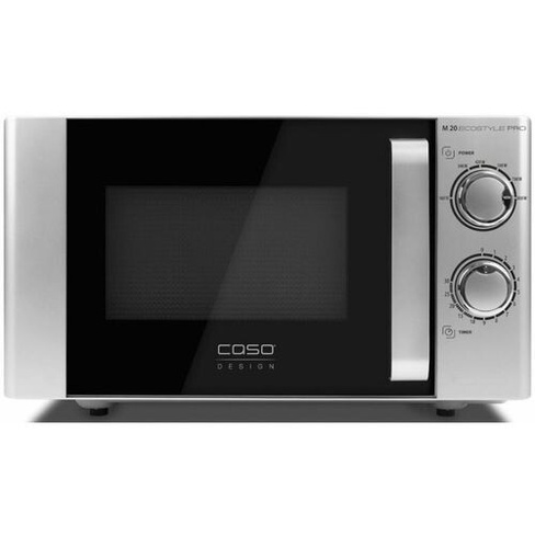 Микроволновая печь CASO M 20 Ecostyle Pro, 800Вт, 20л, серебристый /черный