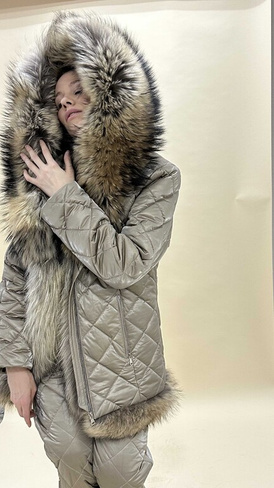 Зимний костюм женский для прогулок до -30-35 граудусов, модель Bellezza - Варежки с мехом (мех используем дополнительно)