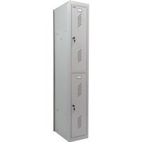 Шкаф для одежды металлический Практик ML 02-30 (серый, 300х500х1830 мм)