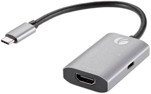Aдаптер USB 3.1 Type-Cm --> HDMI A(f), 4K@60Hz, PD charging, Alum Shell, VCOM VCOM Telecom