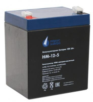 Парус-электро Аккумуляторная батарея для ИБП HM-12-5 (AGM/12В/5Ач/клемма F2), 90х70х101мм Parus-electro