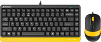 Клавиатура + мышь A4Tech Fstyler F1110 клав:черный/желтый мышь:черный/желтый USB Multimedia (F1110 BUMBLEBEE) A4TECH