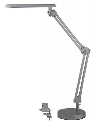 ЭРА Б0008001 Настольный светодиодный светильник NLED-440-7W-S серебристый {В комплекте 2 варианта крепления - устойчивое