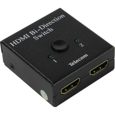 Telecom Разветвитель HDMI 2-->1, переключатель HDMI 1-->2, двунаправленный TELECOM