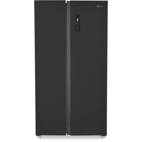 Холодильник двухкамерный ZUGEL ZRSS630B Side by Side, черный матовый