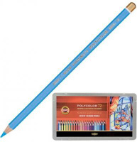 Карандаши цветные художественные KOH-I-NOOR Polycolor, 72 цвета, 3,8 мм, металлическая коробка, 3827072001PL Koh-i-Noor