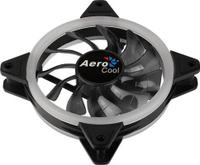 Вентилятор Aerocool REV RGB, 120x120x25мм, 16,8 млн. цветов, RGB подсветка в виде двойного кольца, 3-Pin, 1200 об/мин,