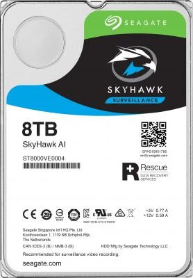 Жесткий диск 3.5 8 Tb 7200rpm 256Mb cache Seagate SkyHawk AI ST8000VE0004 SATA III 6 Gb/s