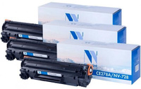 Набор картриджей NV-Print NV-CE278A/728-SET3 для LaserJet Pro P1566/ P1606dn/ M1536dnf/ i-Sensys 4410/ 4430/ 4450/ 4550/