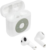 Гарнитура вкладыши Hiper TWS MP3 HDX15 белый беспроводные bluetooth в ушной раковине (HTW-HDX15) HIPER