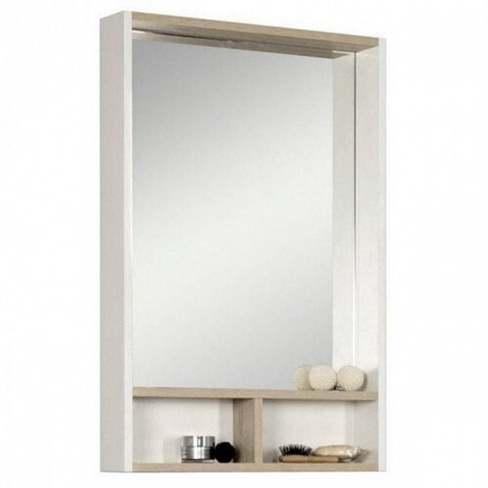 Зеркало-шкаф Йорк 55 белый/ясень фабрик 1A173202YOAV0