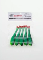 Рыбка поролоновая на офсетном крючке "Leader" 135мм (упак. 5шт.) (Цвет 28 UV)
