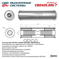 Резонатор Cbd-Control11040052 Под Трубу. Нержавеющий. Cbd Cbd420.006 CBD арт. CBD420.006