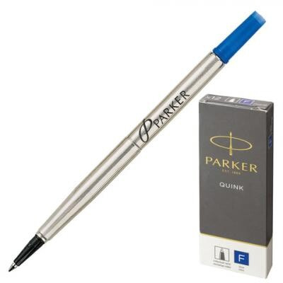 Стержень для ручки-роллера PARKER Quink RB, металлический 116 мм, линия письма 0,5 мм, синий, 1950279 Parker