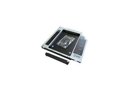 Переходник дополнительного HDD / SSD SATA-III кредл в отсек CD/DVD 12.7 mm, пластик