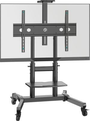 ONKRON стойка для телевизора с кронштейном 50-90, мобильная, чёрная Onkron