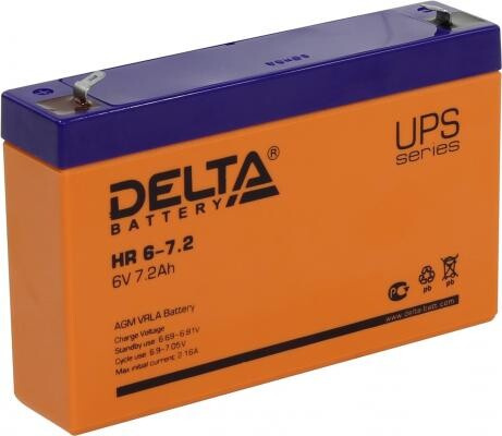 Батарея Delta HR 6-7.2 7.2Ач 6B DELTA