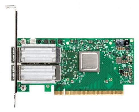 ConnectX-5 VPI adapter card, EDR IB (100Gb/s) and 100GbE, dual-port QSFP28, PCIe3.0 x16, tall bracket Mellanox