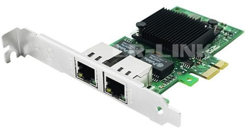 LREC9222HT Ethernet-адаптер LR-LINK 9222HT, Intel I350-AM2, двойной порт RJ45, сетевая карта PCI-Ex1, 10/100/1000 Мбит/с